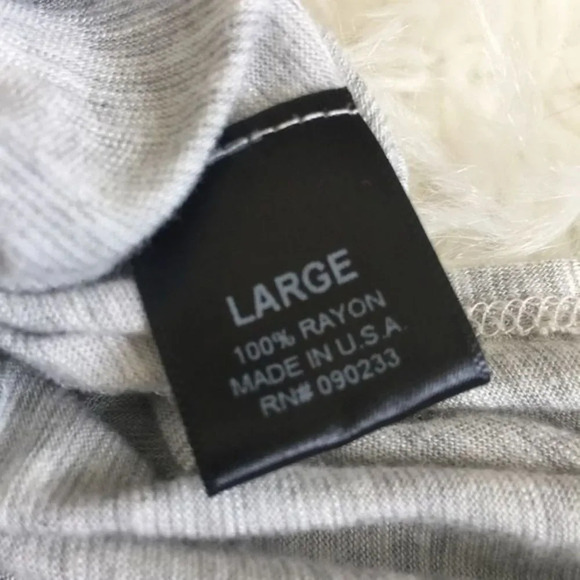 LA HEARTS | Heather Gray Side Slit High Low Large - Picture 6 of 8